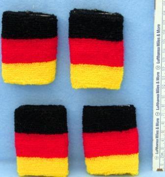 Deutschland Schweißbänder   -   130700 - 7x7cm - 48 Stück im Beutel