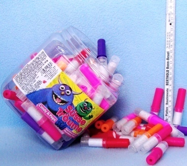 Candy Lippstick Pop, Transparent Dose  -  12260 - 100 Stück Box