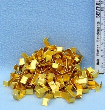 Verschluß - Clipse,  gold  -  CG 8x33mm - 1000 Stück in Box