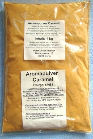 Caramel        Aroma Pulver         -        171492 - 1 kg im Beutel
