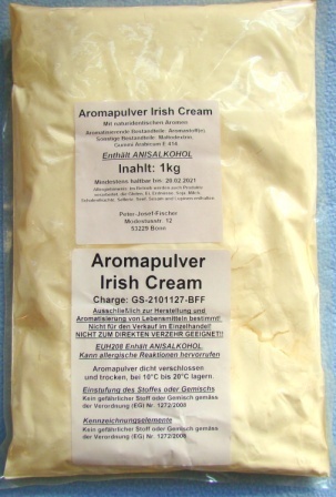Irish Cream   Aroma Pulver     -   171501 - 1 kg im Beutel