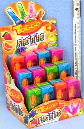 Flic 'N' Lic Fruit Lollys in Klappbox, sweet  -  33700 - 24 Stück