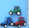 Traktoren mit Pull Back in versch. Farben  -  8048 - 5x7cm - mit 24 Stück verpackt