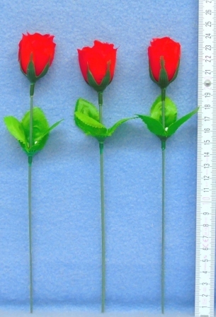 Rose, nur in rot, geschlossen     -     9076 - 22cm - 288 Stück in Box